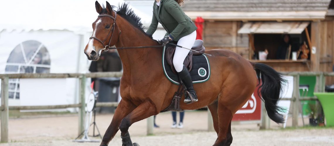 Méline et son cheval Heroo lors du concours du 24 mars à Ribeauvillé